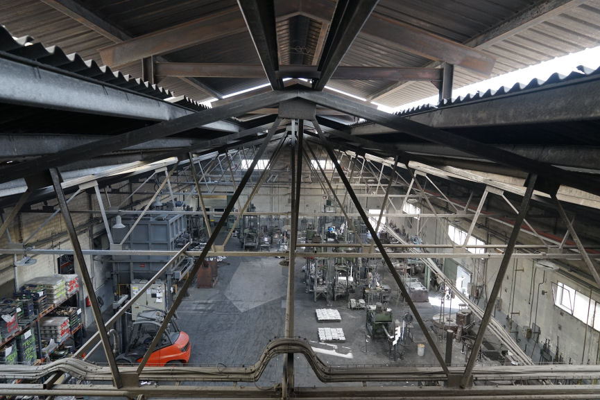 Vista de la nave 1 de la fundición de aluminio TYBSA