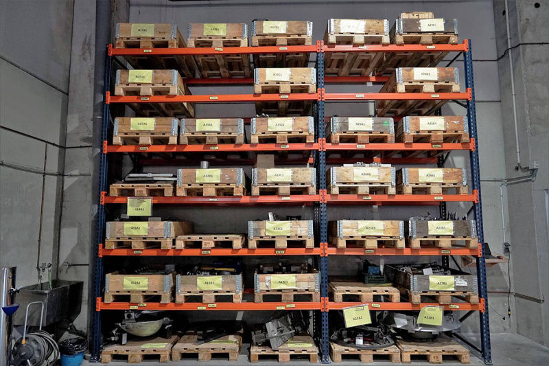 almacén útiles mecanizado en fundición de aluminio tybsa