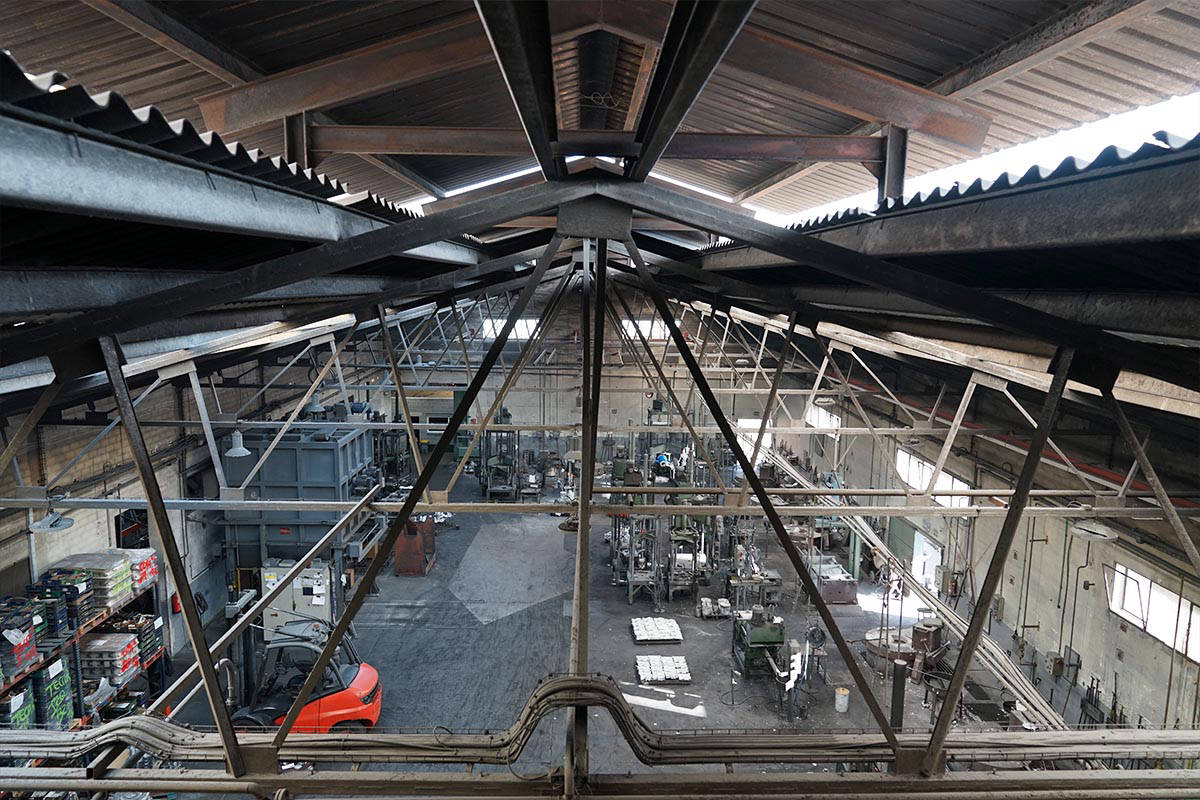 Vista general de fundición de aluminio TYBSA
