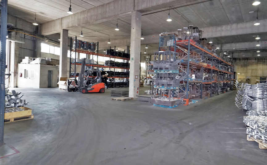 Vista de la nave 2 de la fundición de aluminio TYBSA