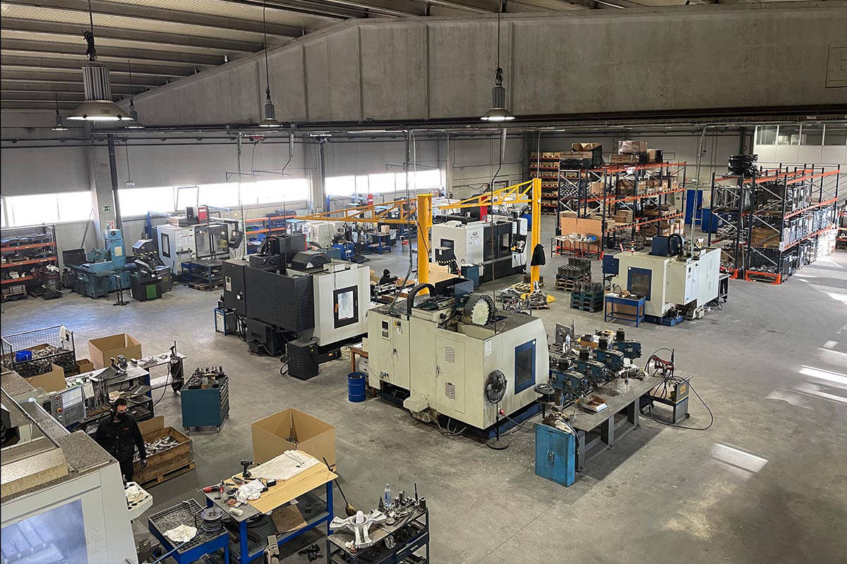 Vista general de mecanizados TYBSA