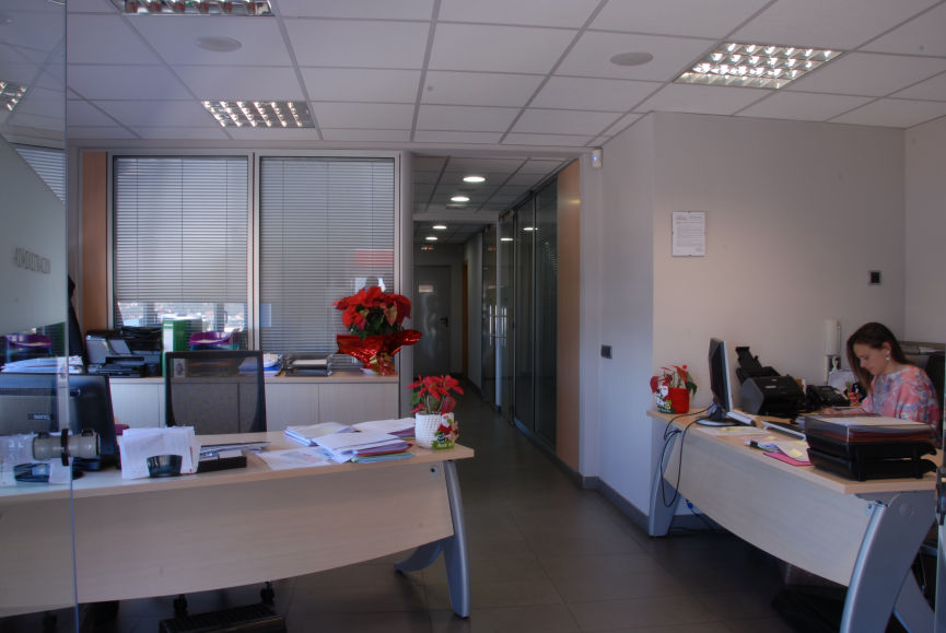 Vista de las oficinas de la fundición de aluminio TYBSA